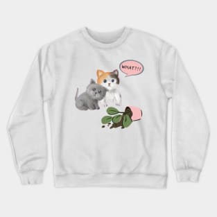 Pet Cat Plant Lover Easily Distracted By Plants & Cats -  Cat Plant Lover Crewneck Sweatshirt